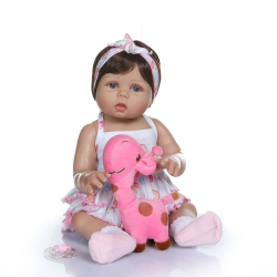 Brastoy Boneca Bebê Reborn Silicone Menina Girafinha Olhos Azuis 48cm é boa?