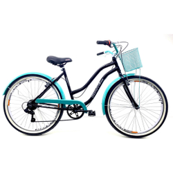 Bicicleta Retro Aro 26 New Beach + Shimano 7v route bike Menor preço em Bicicleta Retro Aro 26 New Beach + Shimano 7v route bike