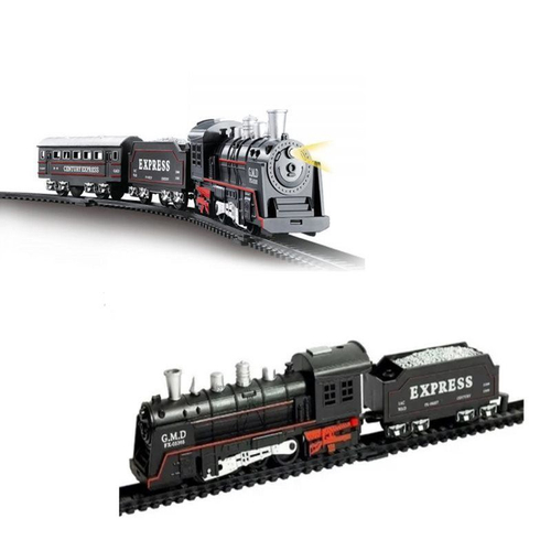 Trem eletrico infantil ferrorama locomotiva com som e luz trenzinho com  trilhos completo em Promoção na Americanas