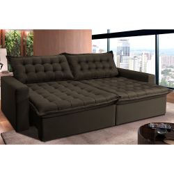 Sofá Retrátil Reclinável e Cama 2,15m Cama inBox Flex Suede Velusoft Café Menor preço em Sofá Retrátil Reclinável e Cama 2,15m Cama inBox Flex Suede Velusoft Café
