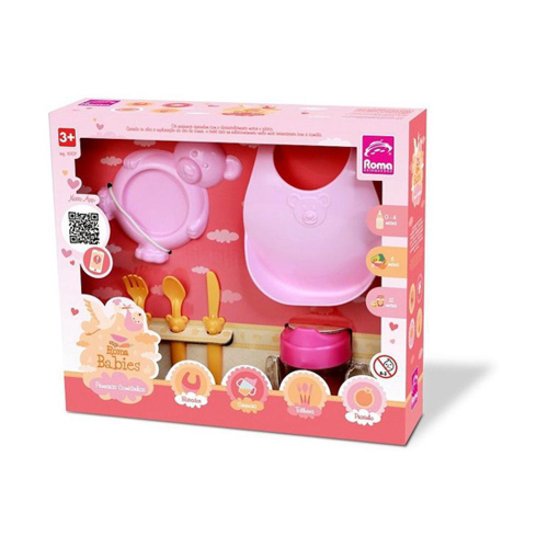 Kit Comidinhas De Brinquedo Bolo + Pizza Da Barbie Cotiplas