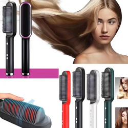 Escova Alisador de Cabelo Multifuncional Modelador Elétrica Bivolt Menor preço em Escova Alisador de Cabelo Multifuncional Modelador Elétrica Bivolt