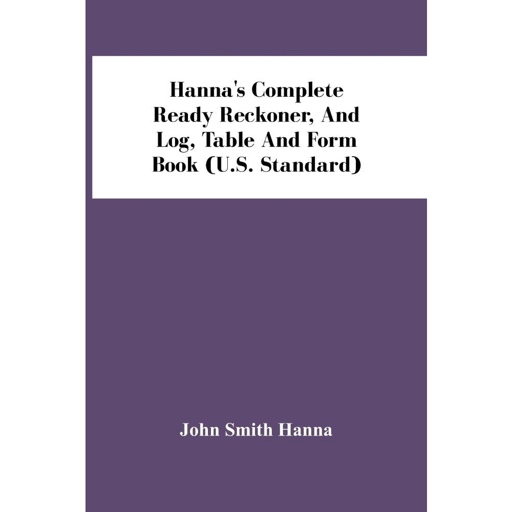 HannaS Complete Ready Reckoner, And Log, Table And Form Bo | Submarino