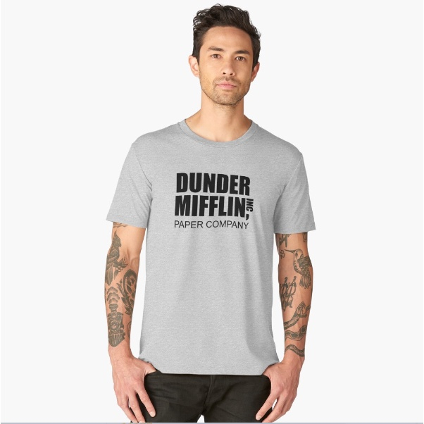 Camiseta Premium Unissex The Office Dunder Mifflin Paper Company