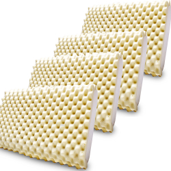 Menor preço em Kit 4 Travesseiro Espuma De Viscoelástico Nasa Massageador 50x70cm