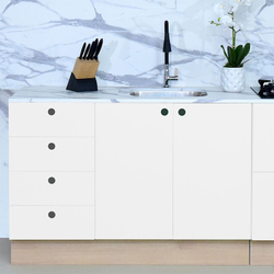 Balcão para Pia de Cozinha Stella - Divicar Móveis - Branco Menor preço em Balcão para Pia de Cozinha Stella - Divicar Móveis - Branco