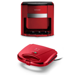 Combo Casa - Sanduicheira Minigrill 750W e Cafeteira de 2 Xícaras 500W Filtro Permanente Multilaser - CE148K