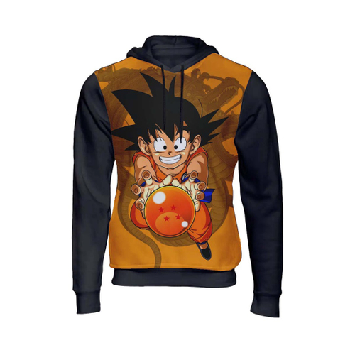 Blusa De Moletom Dragon Ball Goku Criança - Estampado