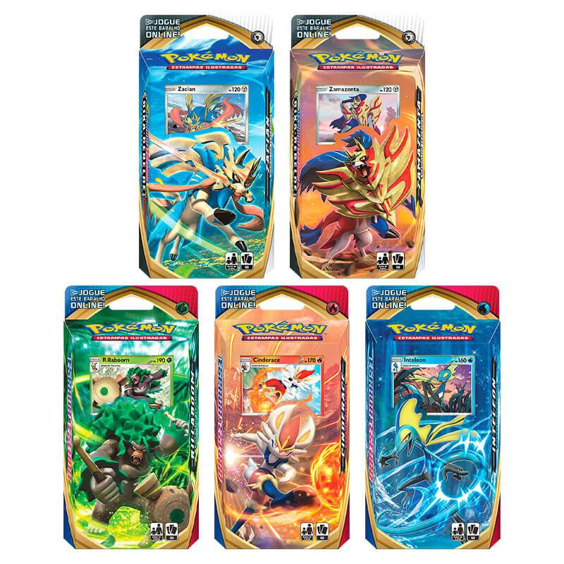 Jogo de Cartas Pokemon Eei Starter DECK Espada e Escudo Rixa