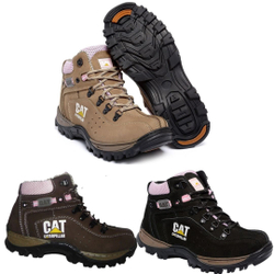 Bota Coturno Adventure Caterpillar Couro Nobuck Legítimo Feminino Menor preço em Bota Coturno Adventure Caterpillar Couro Nobuck Legítimo Feminino