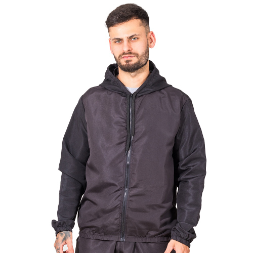 Jaqueta Corta Vento Masculina Sport Com Capuz Lisa B sica em