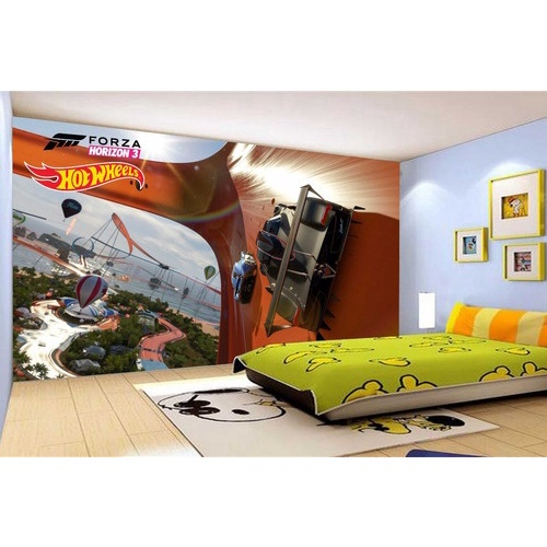 Papel De Parede Hotwheels Carros Pista Forza 4,5m² Nhw07