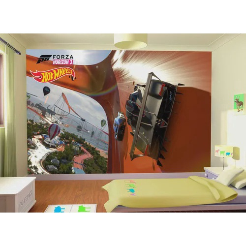 Papel De Parede Hotwheels Carros Pista Forza 4,5m² Nhw07