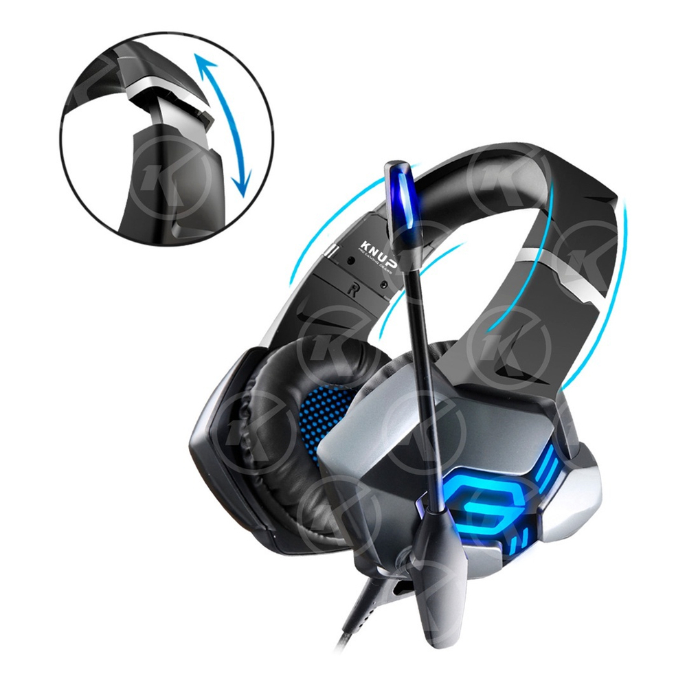 Fone Ouvido Wireless TWS Gamer Headset Sem Fio Bluettooh Com Microfone Led Jogos  Música Baixa - Knup - Fone de Ouvido Gamer - Magazine Luiza