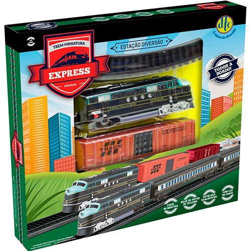 Brinquedo Trem Miniatura Express Premium DTC 4163