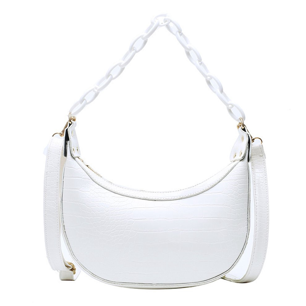 medium logo and leather convertible crossbody bolsa