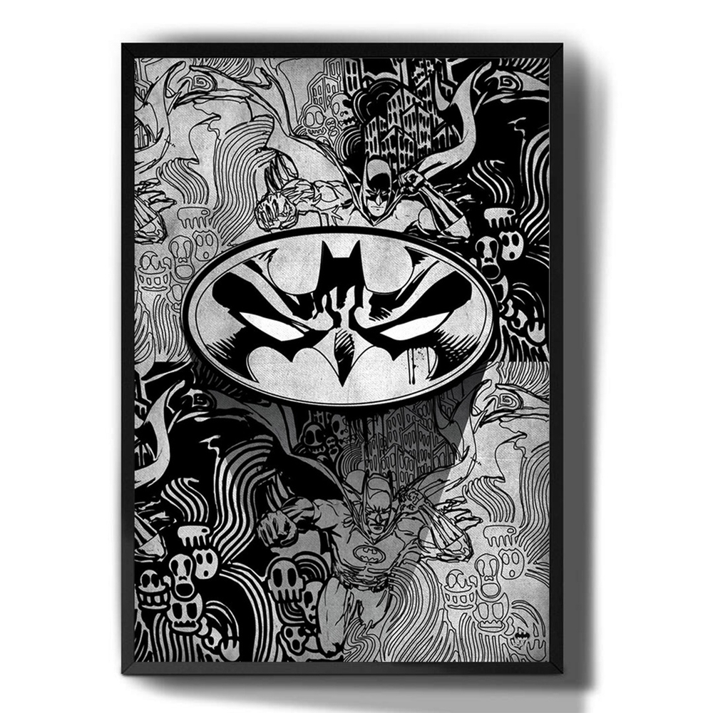 Quadros decorativos Batman desenho em Promoção na Americanas