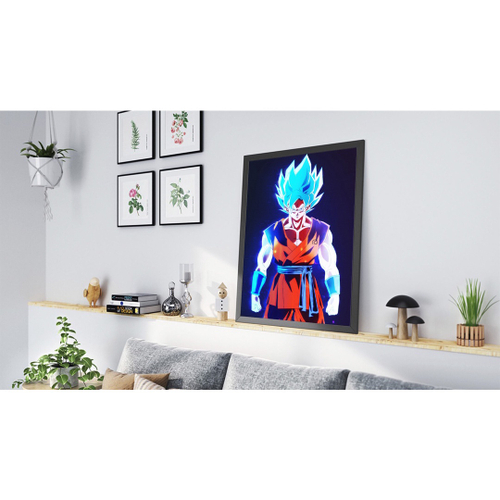 Quadro Decorativo Dragon Ball Z Goku Super Sayajin 5 peça m19 em Promoção  na Americanas