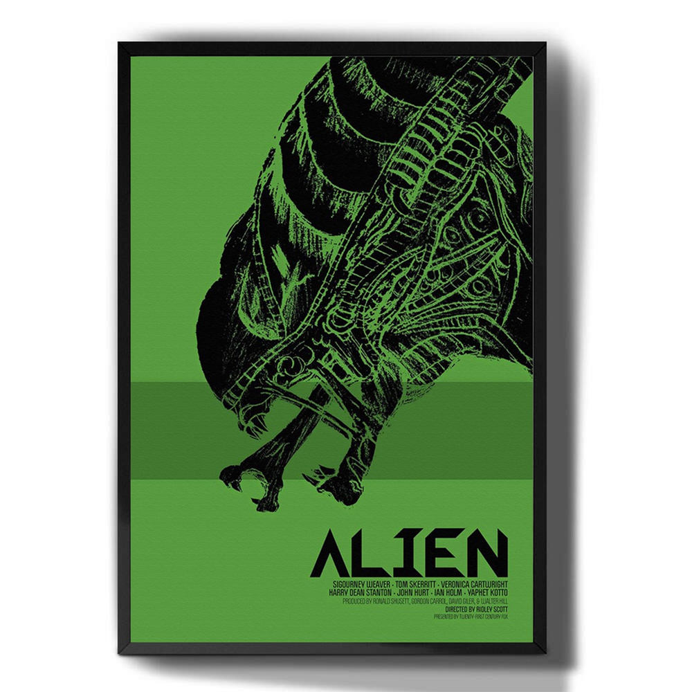 Quadros decorativos Filme Alien desenho retrô em Promoção na Americanas