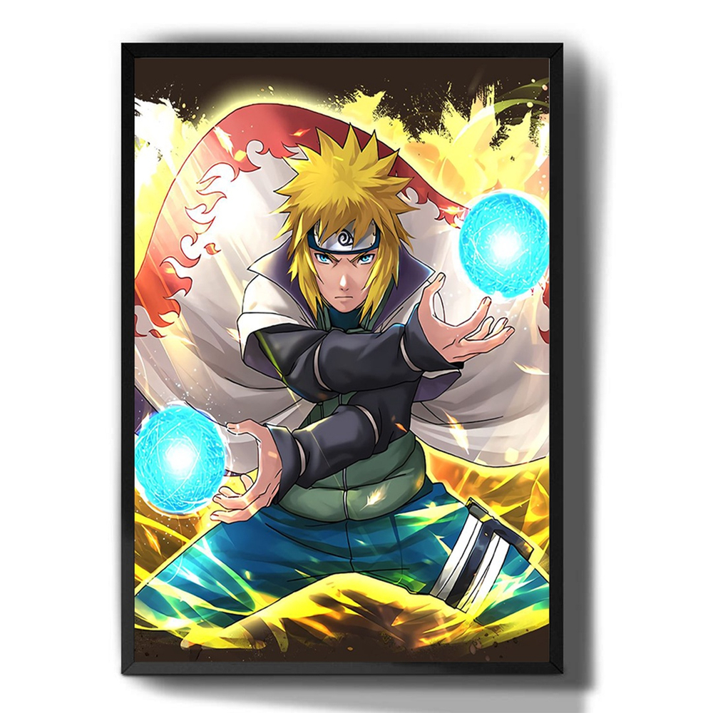 Quadro Decorativo poster Naruto Classico Rasenggan Retro