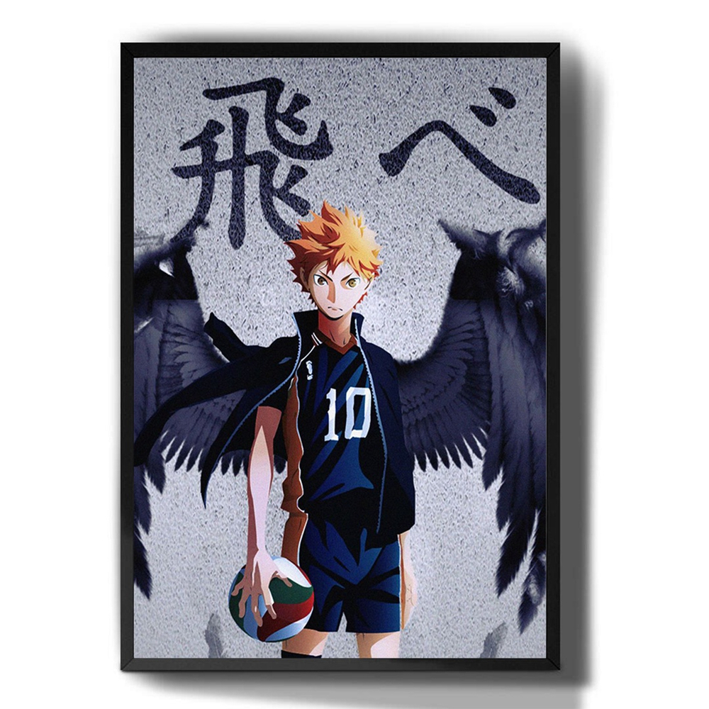 Quadro decorativo Asas Haikyu Anime De volei Arte para sala quarto no  Shoptime