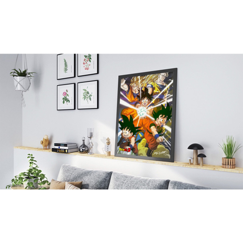 Quadro Decorativo Dragon Ball Goku Desenho Anime Salas Quartos Decorações  Com Moldura G04