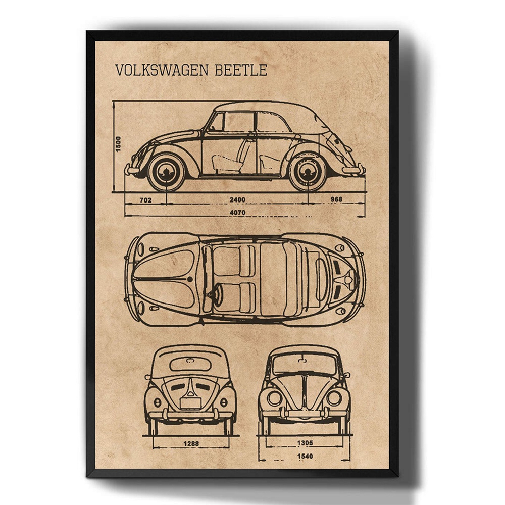 Quadro decorativo Motor V8 Desenho Carro Arte Swag para sala quarto no  Shoptime