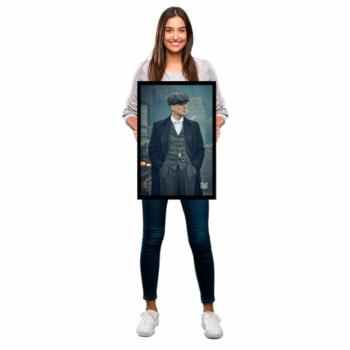 Quadro Decorativo Homem Thomas Shelby Fumando Cigarro Quarto Sala