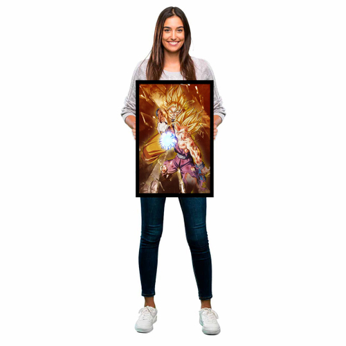 Quadro decorativo Goku e Gohan Dragon Ball Z