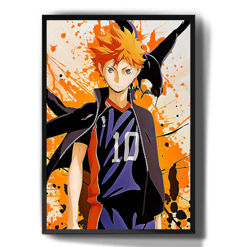 Quadro/Pintura Decorativo (A) Hinata Anime Haikyuu!! Vôlei Esporte