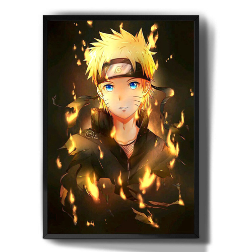 Quadro Decorativo Naruto Clássico Anime 33x43cm