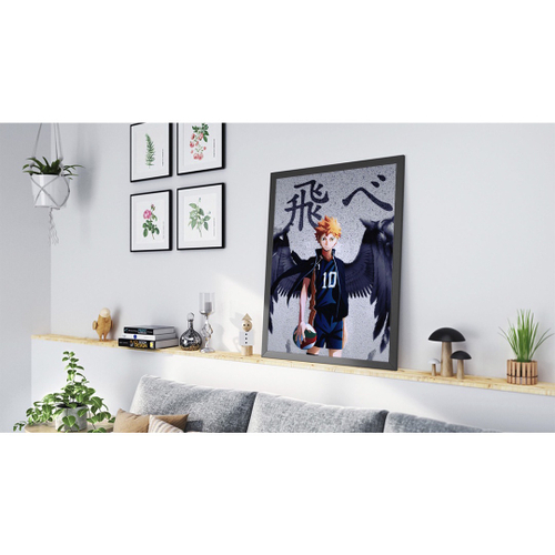 Quadro decorativo Poster Asas Haikyu Anime De volei Arte para sala quarto  em Promoção na Americanas