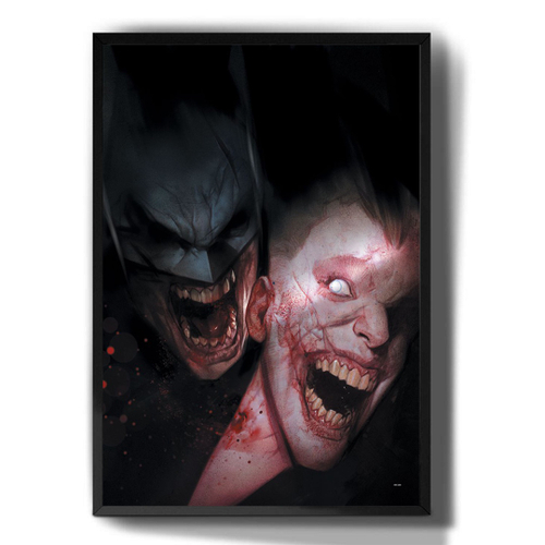 Quadro Decorativo Desenho Batman Que Ri E Coringa Para Sala Quarto Em Promocao Ofertas Na Americanas