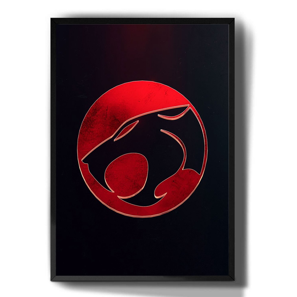 Quadro decorativo Simbolo Logo Thundercats Desenho para sala quarto no  Shoptime