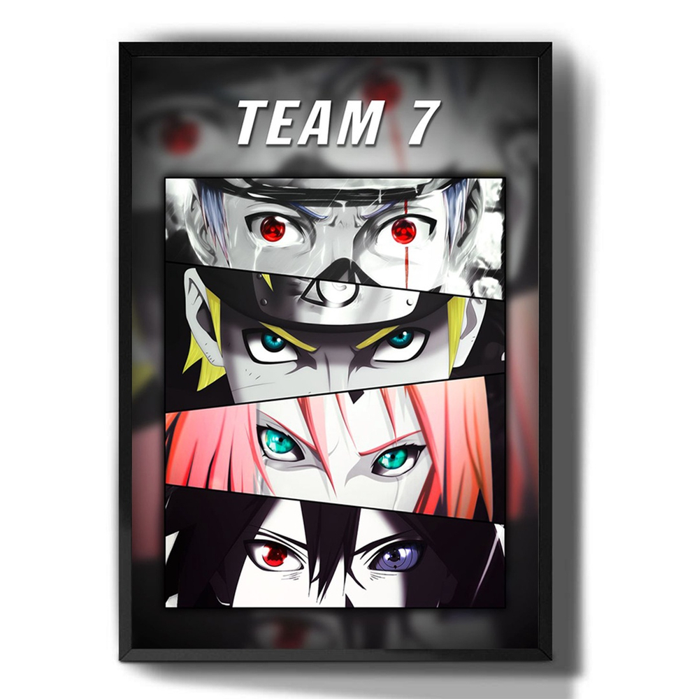 Quadro Decorativo Poste Classico Time 7 Kakashi Sakura em Promoção na  Americanas