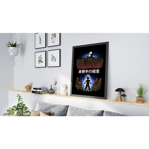 Quadro Decorativo Dragon Ball Goku Desenho Anime Salas Quartos Decorações  Com Moldura G05