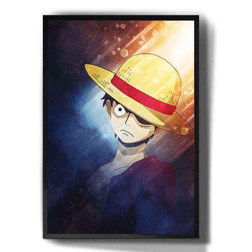 Quadro decorativo Luffy Anime One Piece Desenho Arte para sala