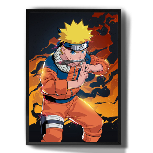 Quadro Decorativo Naruto Clássico Anime 33x43cm