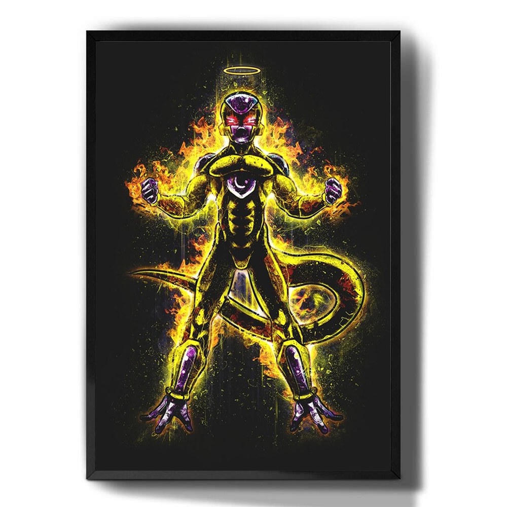 Quadro decorativo dragon ball z freeza exclusivo