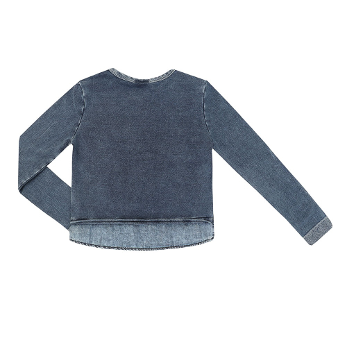 indigo dyed moletom com capuz