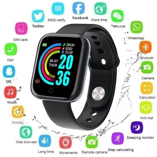 smartwatch y68 com fone de ouvido sem fio a10