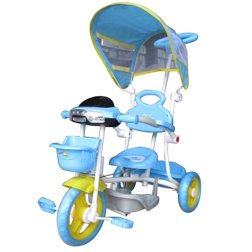 Triciclo Motoca Infantil Passeio c/ Empurrador Pedal Luz Som