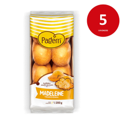 Kit c/5 Pacotes de Madeleine Paderri 200G - Tradicional Menor preço em Kit c/5 Pacotes de Madeleine Paderri 200G - Tradicional