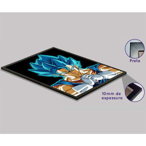 Quadro Decorativo emoldurado Poster Moldura Game Dbz Desenho Goku em  Promoção na Americanas