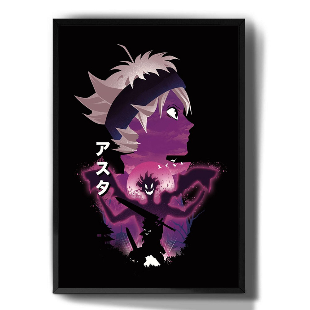 Quadro Anime Black Clover Asta - A3 C/ Moldura E Vidro - elquadro - Quadro  Decorativo - Magazine Luiza