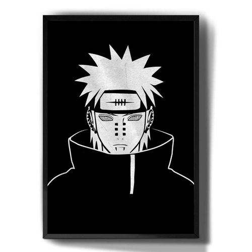 Quadro decorativo Emoldurado Pain Akatsuki Desenho Anime Arte