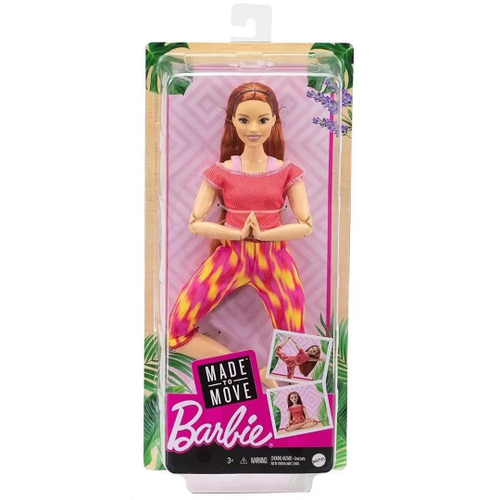 Barbie Made To Move Articulada Yoga Morena Gxf06 Mattel em