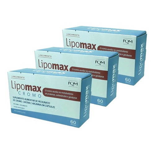 Lipomax Cromo c/60 Cápsulas em Promoção na Americanas