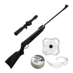 Carabina De Pressão Rossi Sport 5.5mm + Luneta + Chumbo Menor preço em Carabina De Pressão Rossi Sport 5.5mm + Luneta + Chumbo