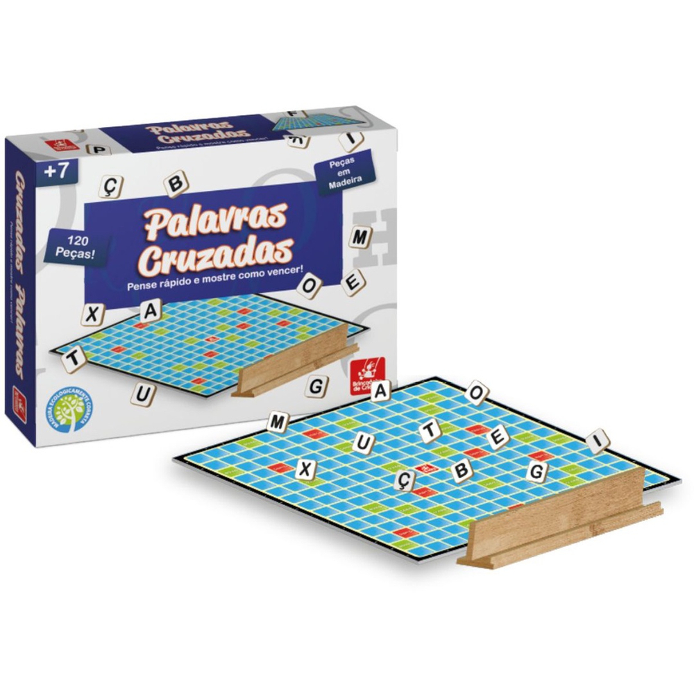 Jogo de Tabuleiro Infantil - Palavras Cruzadas - Pais e Filhos